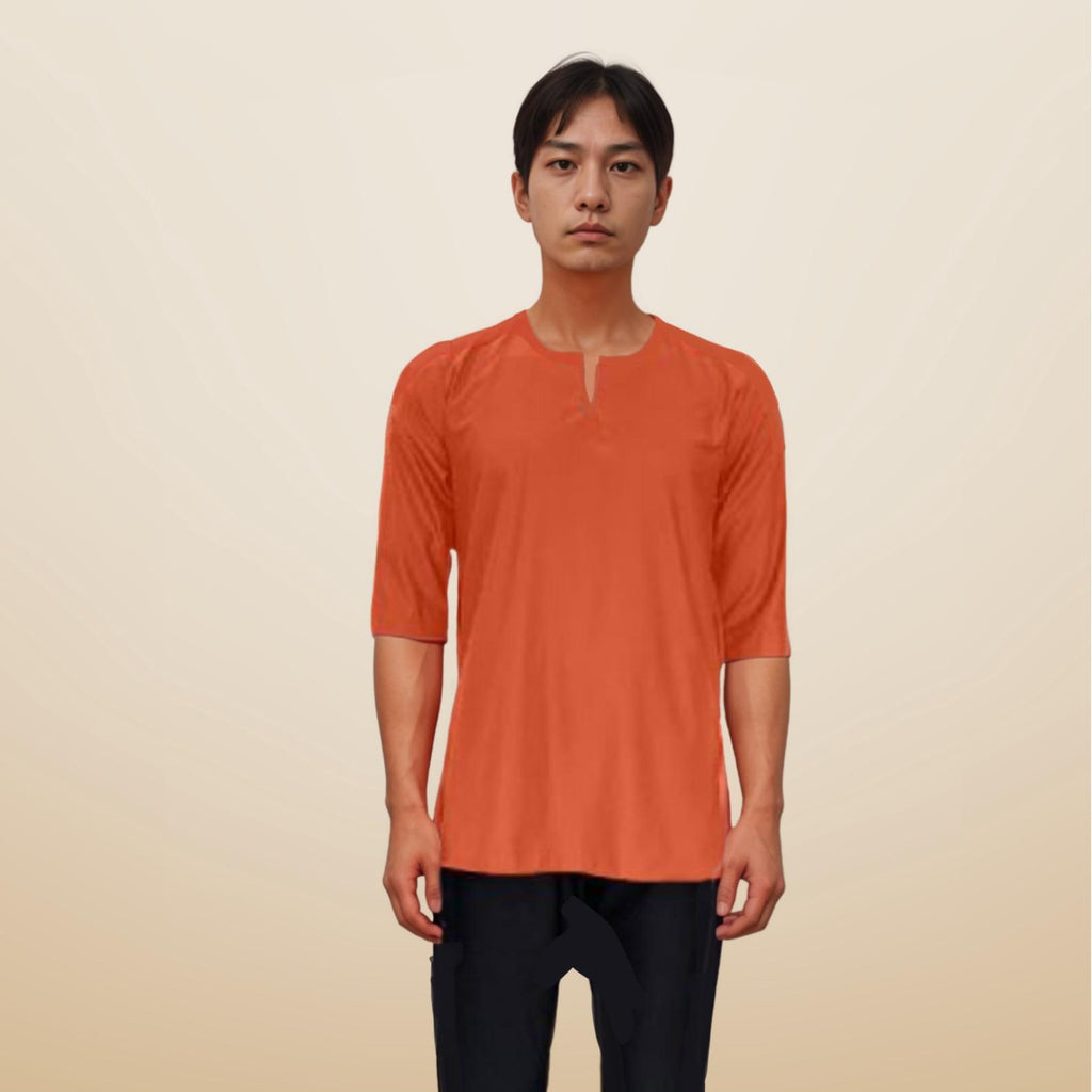 Kurta Emmir ELEMMIERA Lengan Pendek 3/4 dan 2 Sisi Poket Tersembunyi