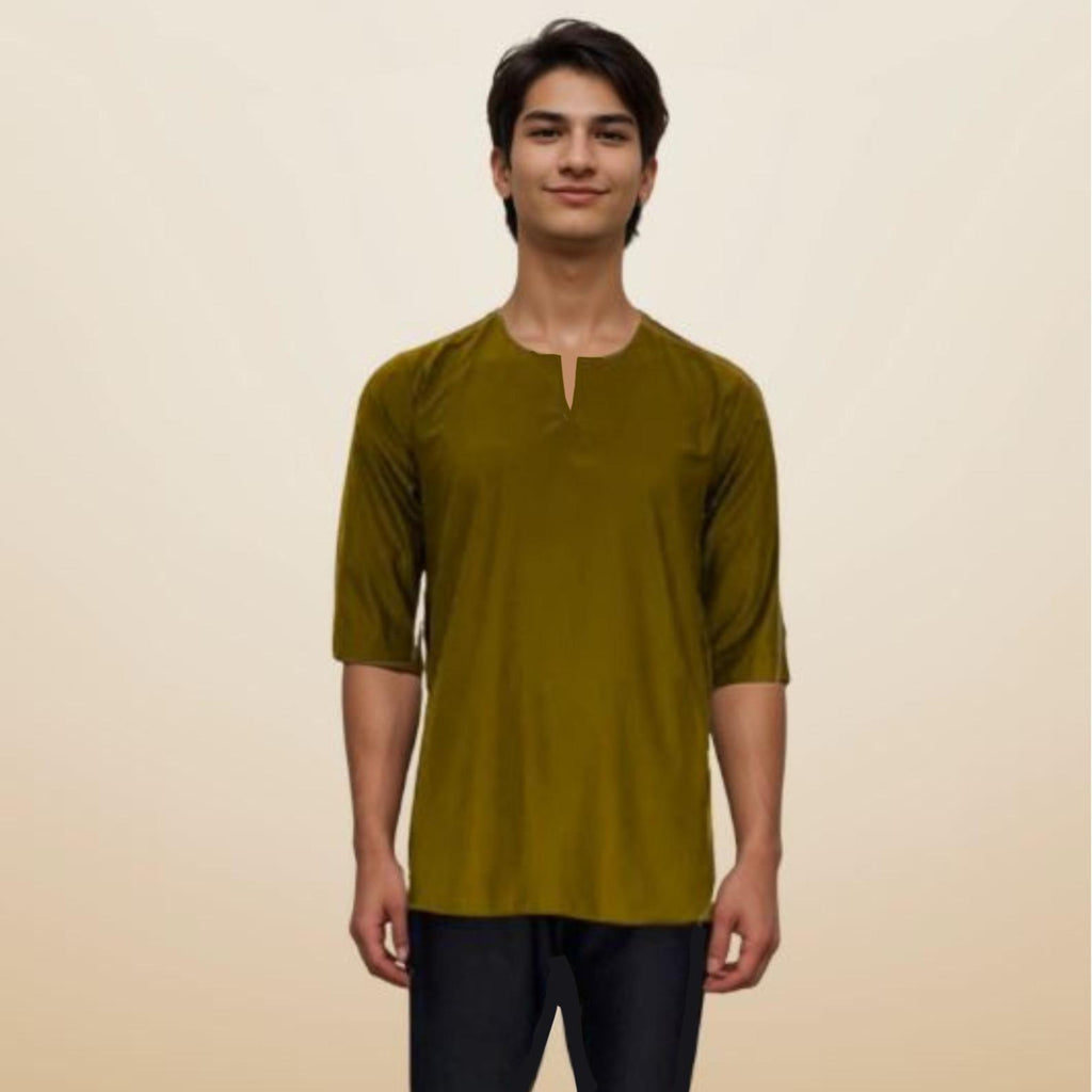 Kurta Emmir ELEMMIERA Lengan Pendek 3/4 dan 2 Sisi Poket Tersembunyi
