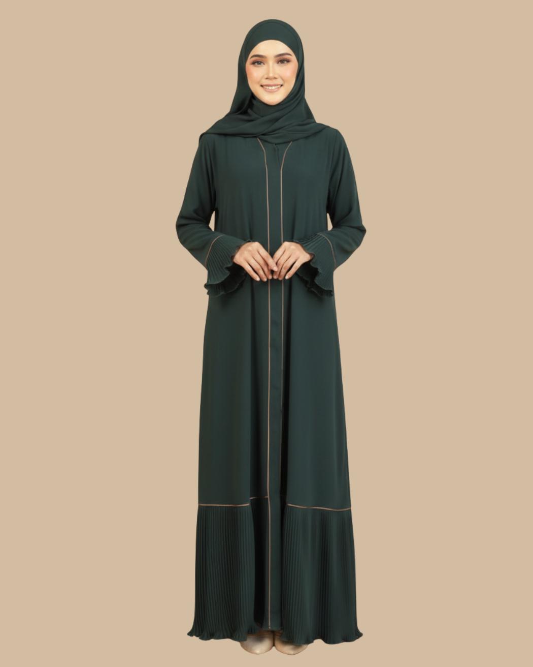 Abaya Dahlia ELEMMIERA Beautiful, Modest, Viral, Exclusive and Elegant Pleated Garment