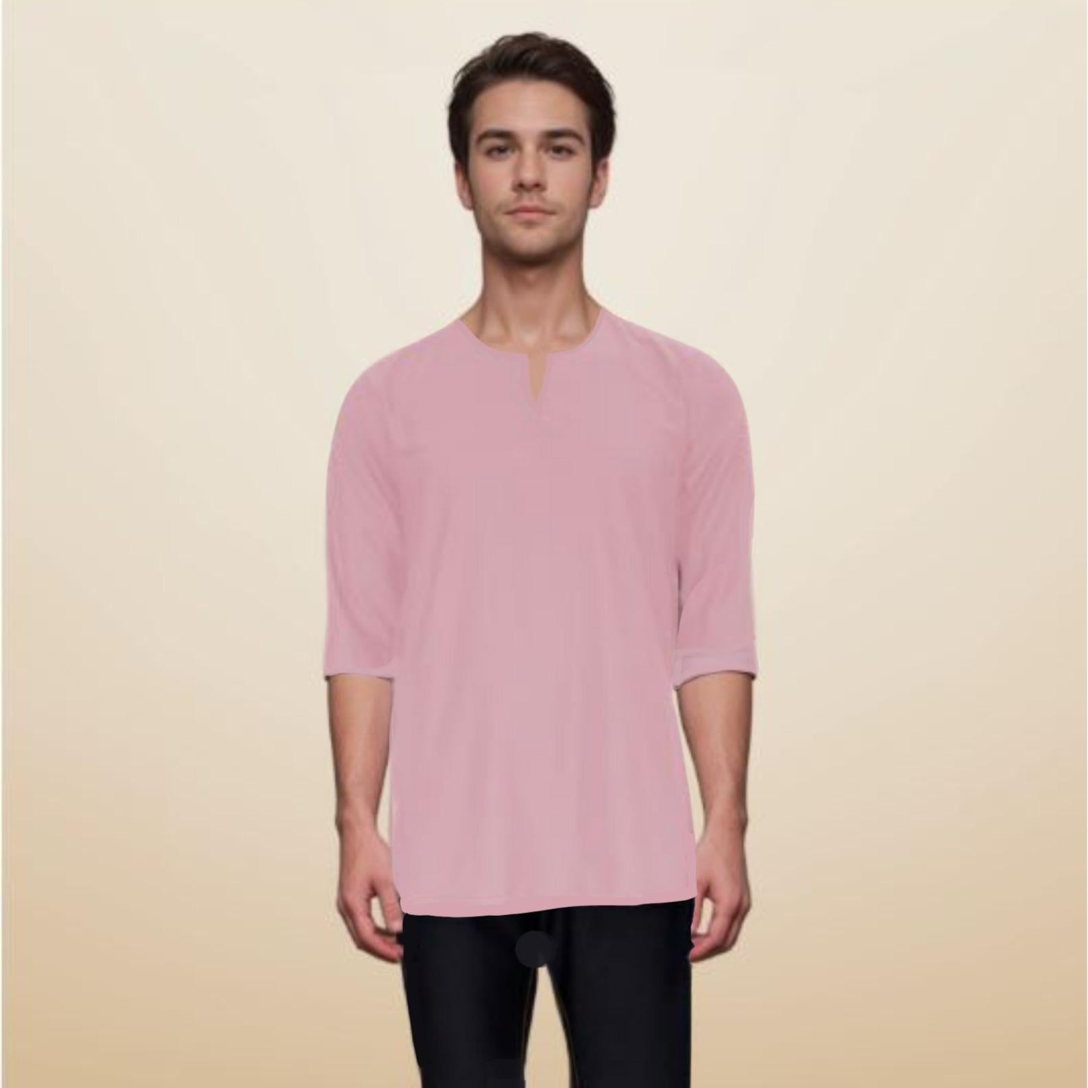 Kurta Emmir ELEMMIERA Lengan Pendek 3/4 dan 2 Sisi Poket Tersembunyi