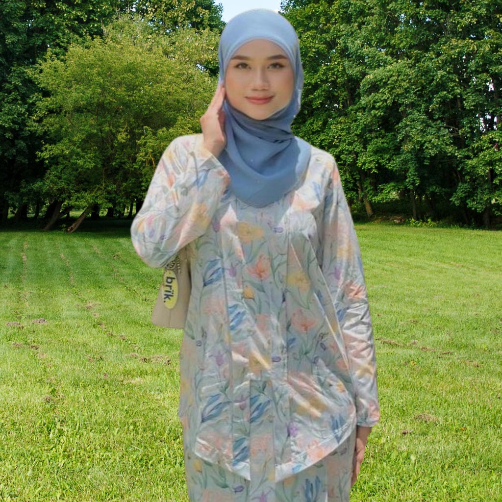 Kebaya Kota Bharu Elemmiera Tradisional Comel Lotey