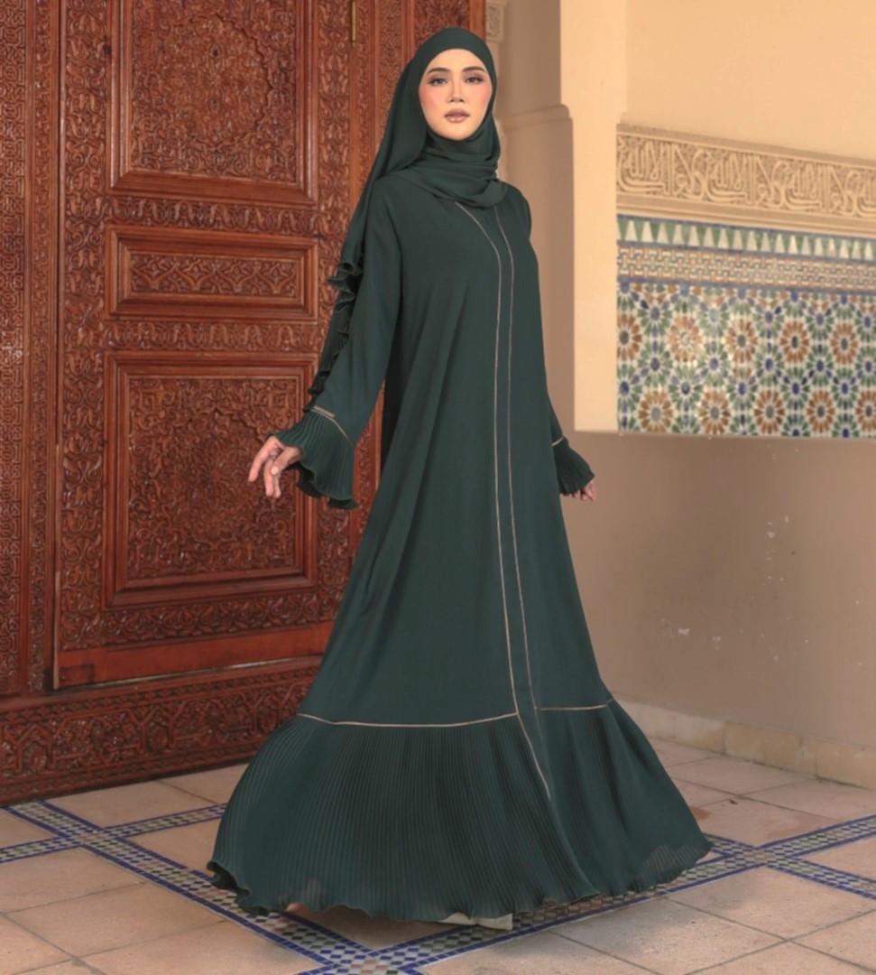 Abaya Dahlia ELEMMIERA Beautiful, Modest, Viral, Exclusive and Elegant Pleated Garment