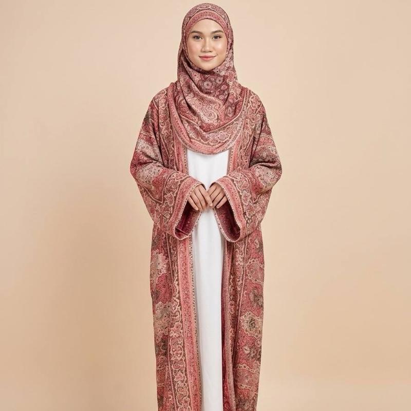 Abaya Pashmina Stones By Elemmiera Exclusive Design with free shawl included + stones