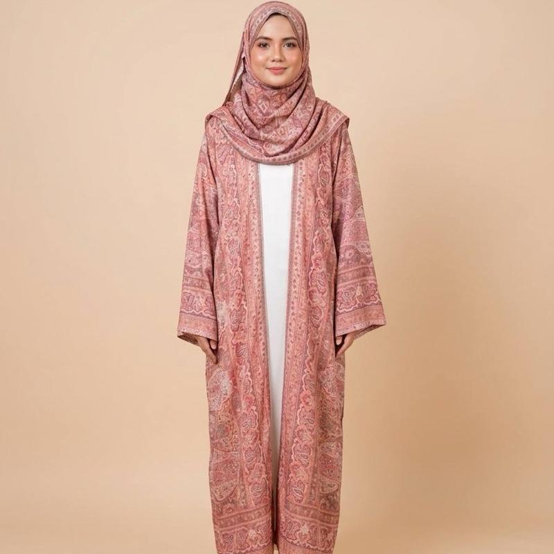 Abaya Pashmina Stones By Elemmiera Exclusive Design with free shawl included + stones