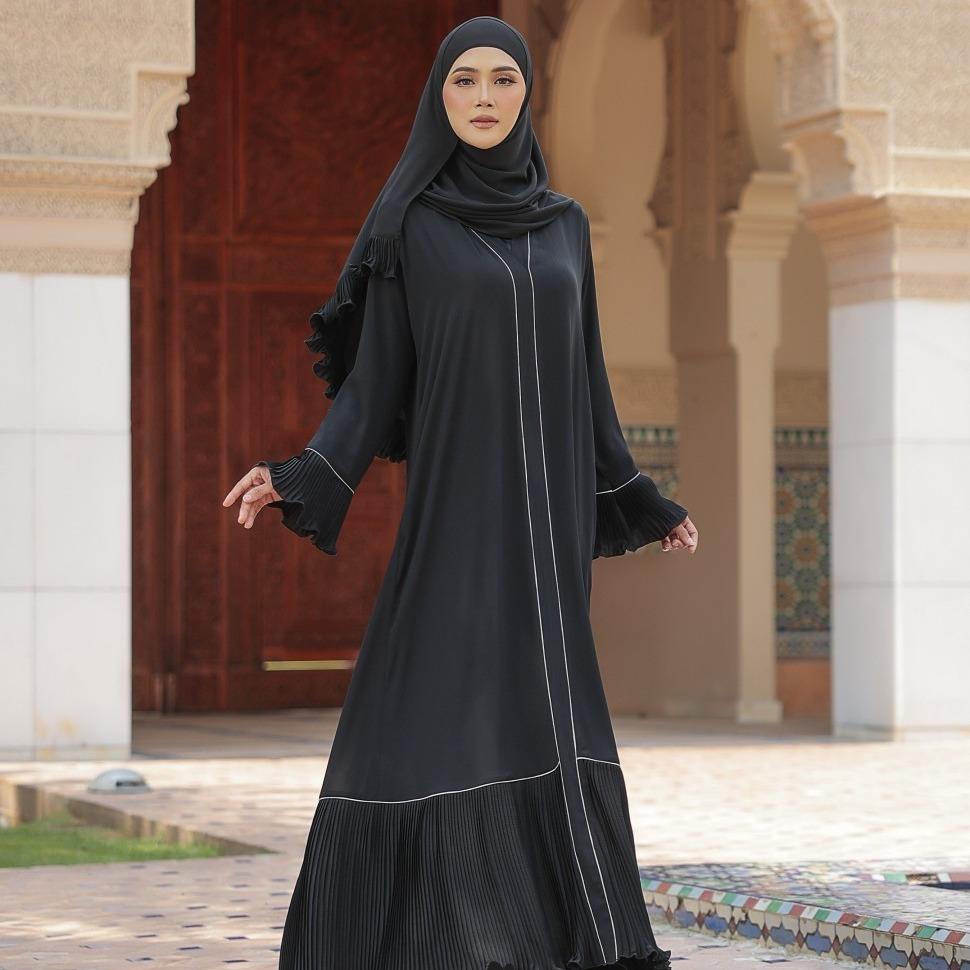 Abaya Dahlia ELEMMIERA Beautiful, Modest, Viral, Exclusive and Elegant Pleated Garment