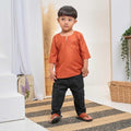 Kurta Kids Emmir ELEMMIERA Lengan Pendek 3/4 dan 2 Sisi Poket Tersembunyi