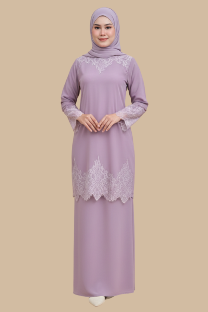 Kurung Diana, Premium Lace Elegant Modest