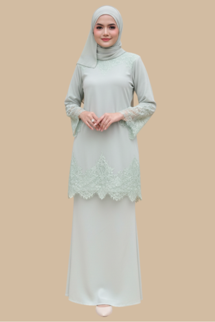 Kurung Diana, Premium Lace Elegant Modest