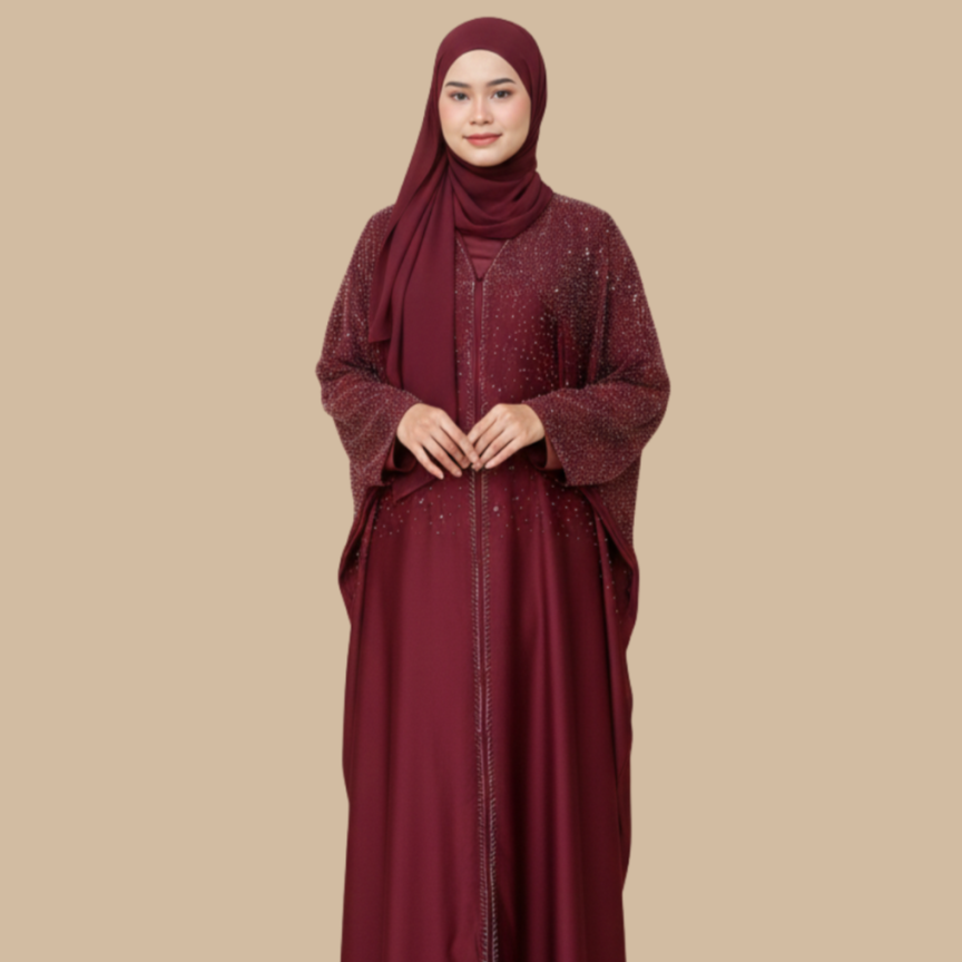 Abaya Marisa ELEMMIERA Elegant Muslimah Style Abaya 2026